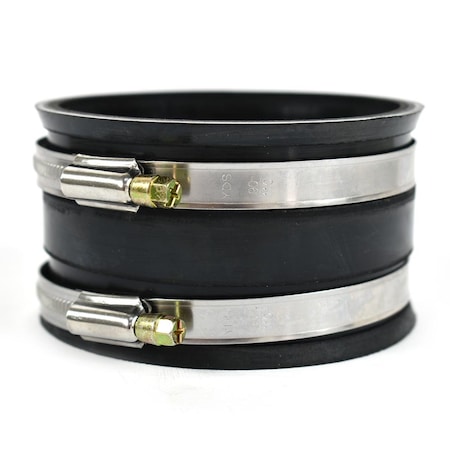 Big Horn 4 Inch Rubber Connecting Tube with Stainless Steel Hose Clamps 11422